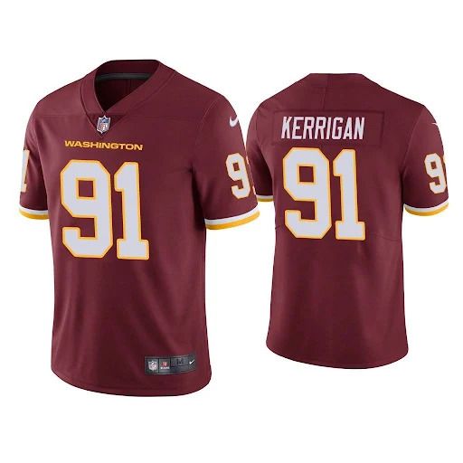 Men Washington Redskins #91 Ryan Kerrigan Nike Red Vapor Limited NFL Jersey